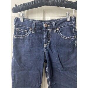 Silver Jeans Women's Dark Blue Ankle & Cropped Jeans Great buy!